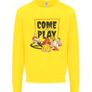 Come to Play Lets Summon Demons Ouija Board Kids Sweatshirt Jumper Yellow