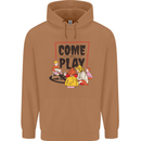 Come to Play Lets Summon Demons Ouija Board Mens 80% Cotton Hoodie Caramel Latte