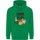 Come to Play Lets Summon Demons Ouija Board Mens 80% Cotton Hoodie Irish Green