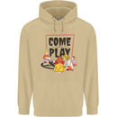 Come to Play Lets Summon Demons Ouija Board Mens 80% Cotton Hoodie Sand