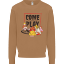 Come to Play Lets Summon Demons Ouija Board Mens Sweatshirt Jumper Caramel Latte