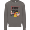 Come to Play Lets Summon Demons Ouija Board Mens Sweatshirt Jumper Charcoal