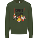 Come to Play Lets Summon Demons Ouija Board Mens Sweatshirt Jumper Forest Green