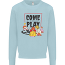 Come to Play Lets Summon Demons Ouija Board Mens Sweatshirt Jumper Light Blue