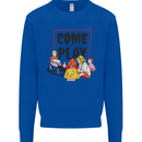 Come to Play Lets Summon Demons Ouija Board Mens Sweatshirt Jumper Royal Blue