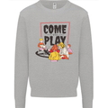 Come to Play Lets Summon Demons Ouija Board Mens Sweatshirt Jumper Sports Grey