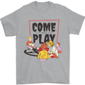 Come to Play Lets Summon Demons Ouija Board Mens T-Shirt Cotton Gildan Sports Grey