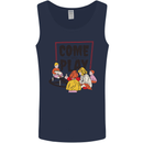 Come to Play Lets Summon Demons Ouija Board Mens Vest Tank Top Navy Blue