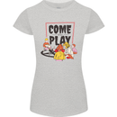 Come to Play Lets Summon Demons Ouija Board Womens Petite Cut T-Shirt Sports Grey