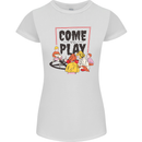 Come to Play Lets Summon Demons Ouija Board Womens Petite Cut T-Shirt White