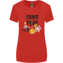 Come to Play Lets Summon Demons Ouija Board Womens Wider Cut T-Shirt Red