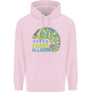 Comma Chameleon Funny Lizard Childrens Kids Hoodie Light Pink