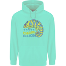 Comma Chameleon Funny Lizard Childrens Kids Hoodie Peppermint