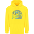Comma Chameleon Funny Lizard Childrens Kids Hoodie Yellow