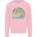 Comma Chameleon Funny Lizard Kids Sweatshirt Jumper Light Pink