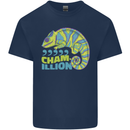 Comma Chameleon Funny Lizard Kids T-Shirt Childrens Navy Blue