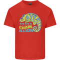 Comma Chameleon Funny Lizard Kids T-Shirt Childrens Red
