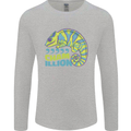 Comma Chameleon Funny Lizard Mens Long Sleeve T-Shirt Sports Grey