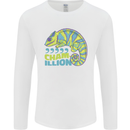 Comma Chameleon Funny Lizard Mens Long Sleeve T-Shirt White