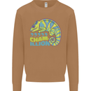 Comma Chameleon Funny Lizard Mens Sweatshirt Jumper Caramel Latte