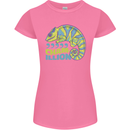 Comma Chameleon Funny Lizard Womens Petite Cut T-Shirt Azalea