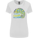Comma Chameleon Funny Lizard Womens Wider Cut T-Shirt White