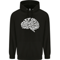 Common Sense Brain Funny Sarcasm Slogan Childrens Kids Hoodie Black