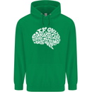 Common Sense Brain Funny Sarcasm Slogan Childrens Kids Hoodie Irish Green