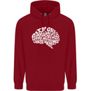 Common Sense Brain Funny Sarcasm Slogan Childrens Kids Hoodie Red