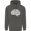 Common Sense Brain Funny Sarcasm Slogan Childrens Kids Hoodie Storm Grey