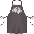 Common Sense Brain Funny Sarcasm Slogan Cotton Apron 100% Organic Dark Grey