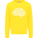 Common Sense Brain Funny Sarcasm Slogan Kids Sweatshirt Jumper Yellow
