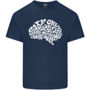 Common Sense Brain Funny Sarcasm Slogan Kids T-Shirt Childrens Navy Blue