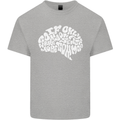 Common Sense Brain Funny Sarcasm Slogan Kids T-Shirt Childrens Sports Grey