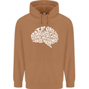 Common Sense Brain Funny Sarcasm Slogan Mens 80% Cotton Hoodie Caramel Latte