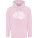 Common Sense Brain Funny Sarcasm Slogan Mens 80% Cotton Hoodie Light Pink