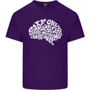 Common Sense Brain Funny Sarcasm Slogan Mens Cotton T-Shirt Tee Top Purple