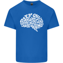 Common Sense Brain Funny Sarcasm Slogan Mens Cotton T-Shirt Tee Top Royal Blue