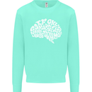 Common Sense Brain Funny Sarcasm Slogan Mens Sweatshirt Jumper Peppermint