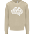 Common Sense Brain Funny Sarcasm Slogan Mens Sweatshirt Jumper Sand