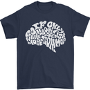 Common Sense Brain Funny Sarcasm Slogan Mens T-Shirt Cotton Gildan Navy Blue