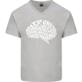 Common Sense Brain Funny Sarcasm Slogan Mens V-Neck Cotton T-Shirt Sports Grey