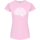 Common Sense Brain Funny Sarcasm Slogan Womens Petite Cut T-Shirt Light Pink