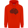 Common Sense Funny Sarcasm Brain Slogan Childrens Kids Hoodie Bright Red