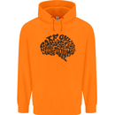 Common Sense Funny Sarcasm Brain Slogan Childrens Kids Hoodie Orange