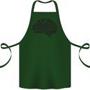Common Sense Funny Sarcasm Brain Slogan Cotton Apron 100% Organic Forest Green