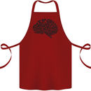 Common Sense Funny Sarcasm Brain Slogan Cotton Apron 100% Organic Maroon