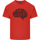 Common Sense Funny Sarcasm Brain Slogan Kids T-Shirt Childrens Red