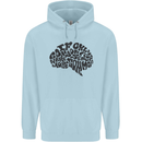 Common Sense Funny Sarcasm Brain Slogan Mens 80% Cotton Hoodie Light Blue