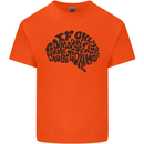 Common Sense Funny Sarcasm Brain Slogan Mens Cotton T-Shirt Tee Top Orange